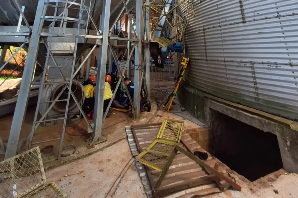 Un trabajador argentino murió y otro resultó herido tras caer 30 metros desde un silo en Brasil